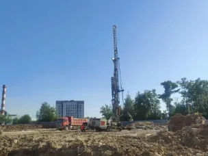 Работы нулевого цикла стартовали на ФОКе на улице Родионова в Нижнем Новгороде